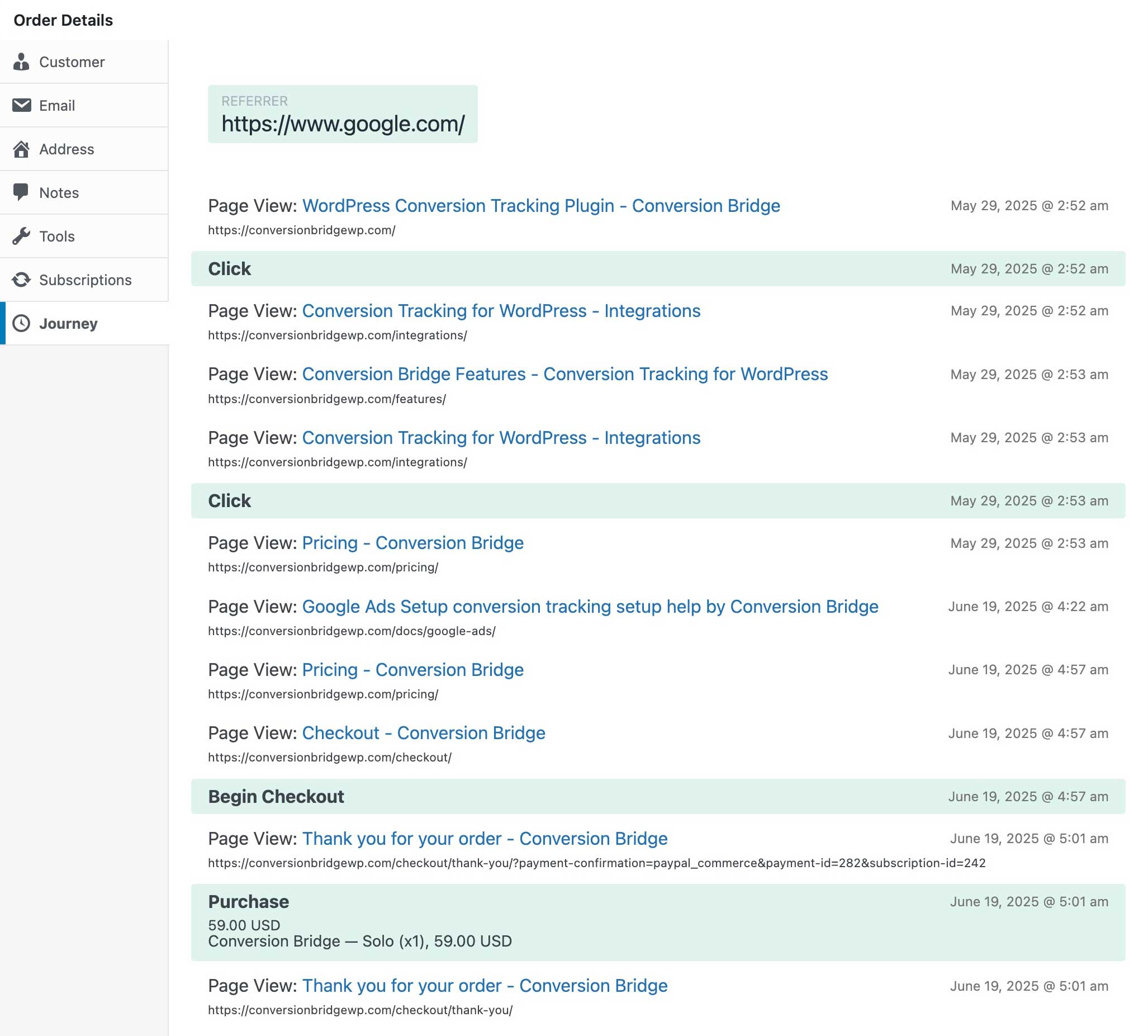 EDD conversion journey