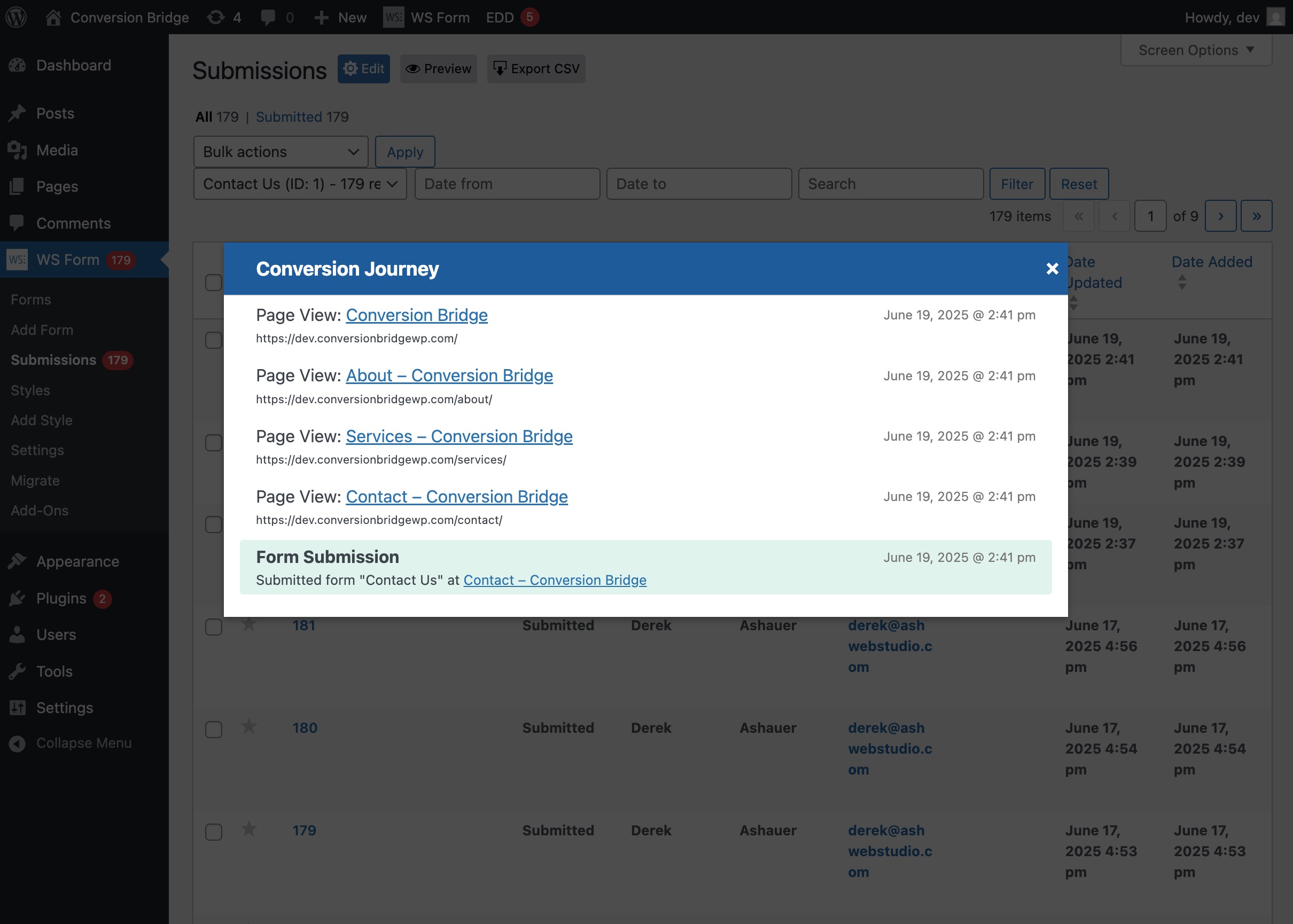 WS Form conversion journey