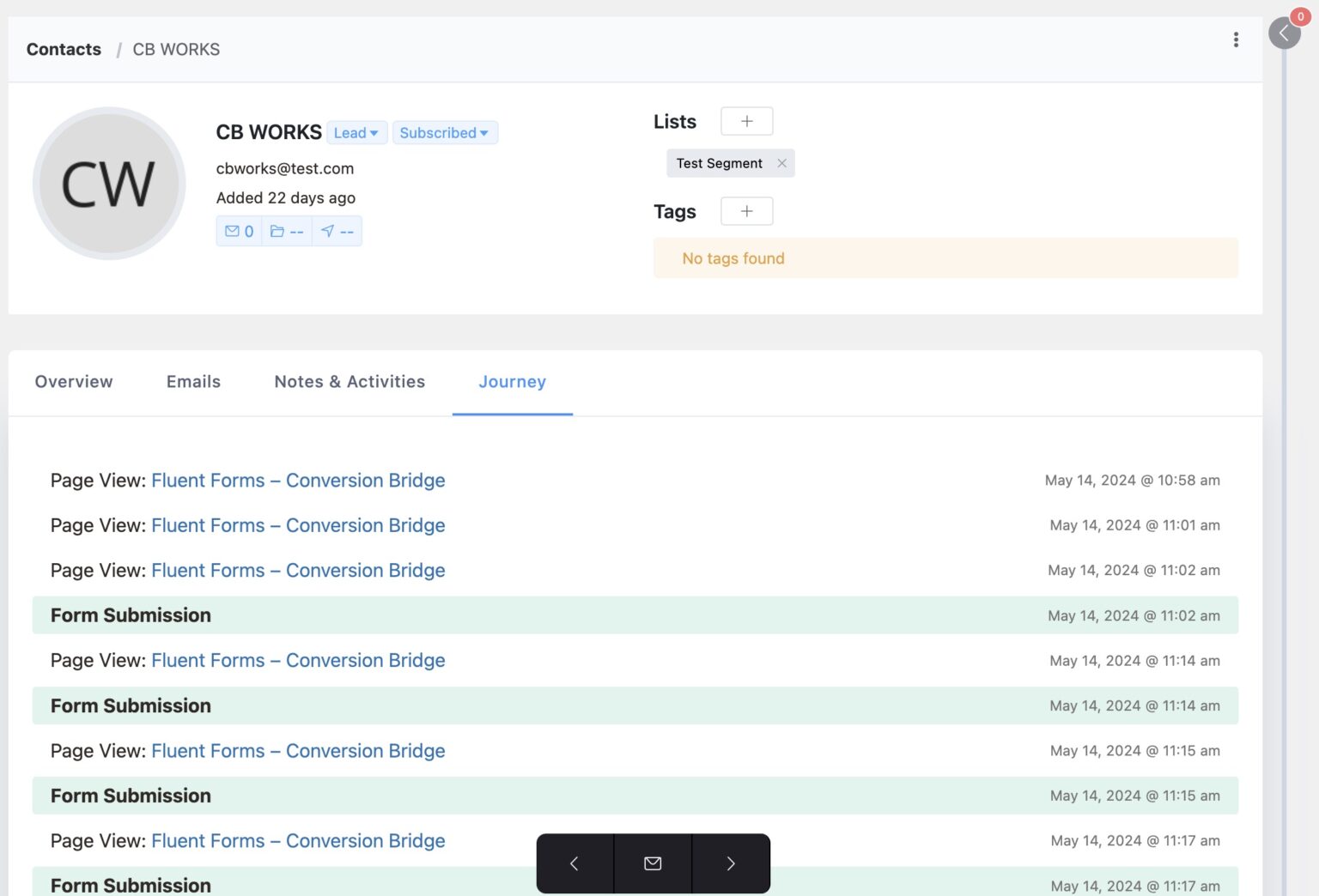 FluentCRM conversion tracking with Conversion Bridge