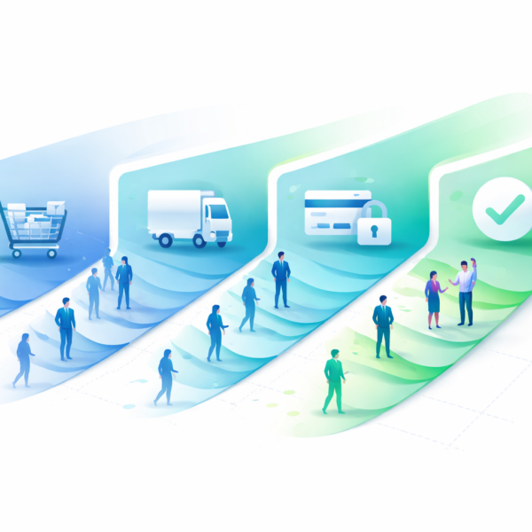 WooCommerce checkout tracking funnel showing where customers drop off at each step